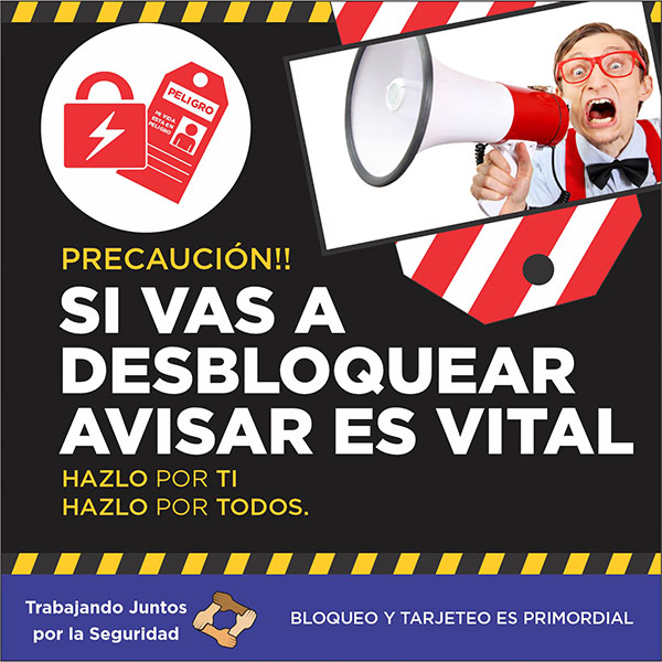 campaña seguridad bloque etiquetado