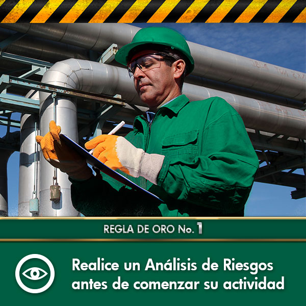 campaña de seguridad reglas de oro